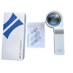 Eschenbach Magno LED Handheld Magnifier 5X/20D Illuminated Germany New